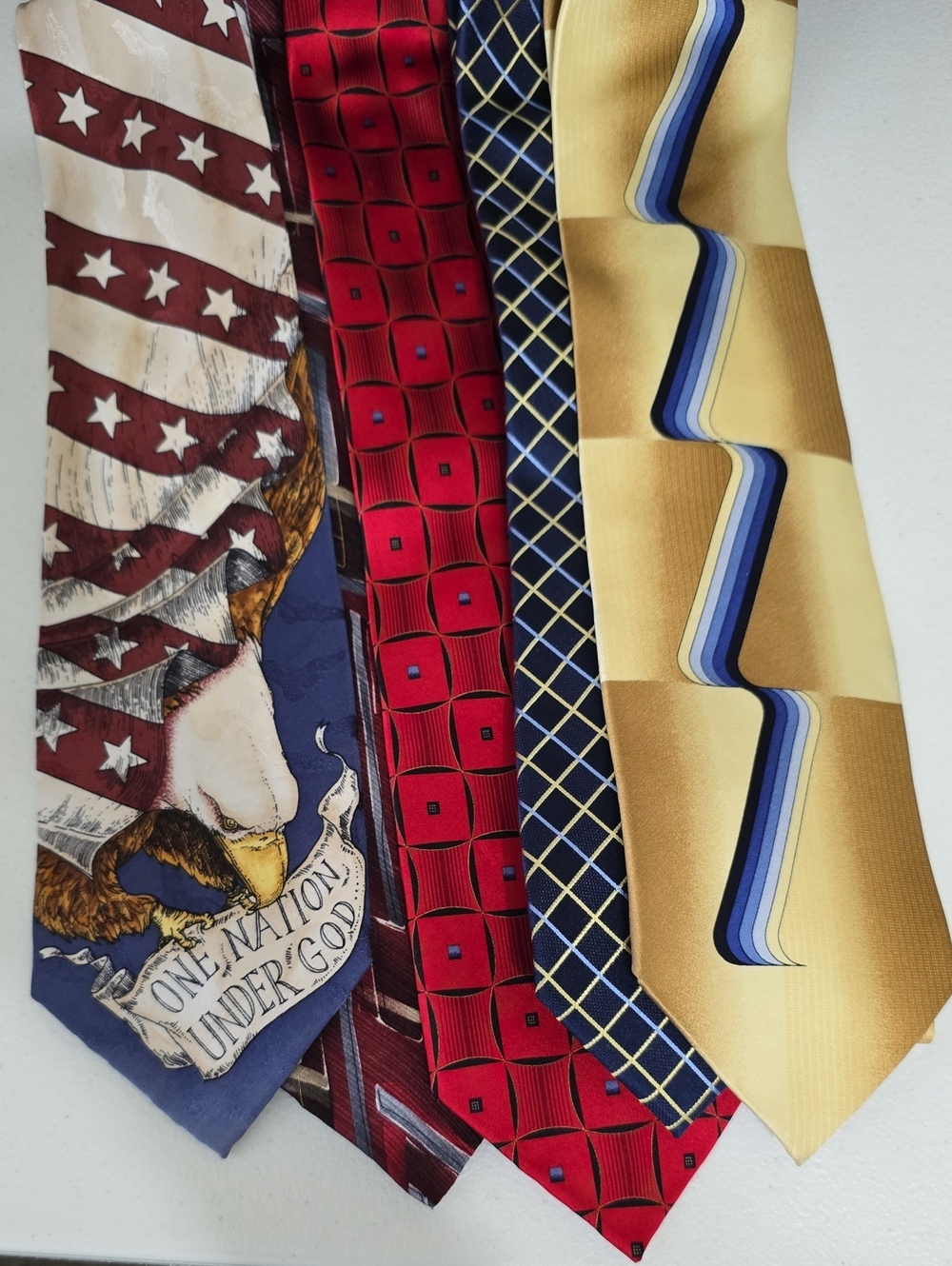 Bundle Of 18 Men's Multi-Color Silk Ties - Assorted Patterns